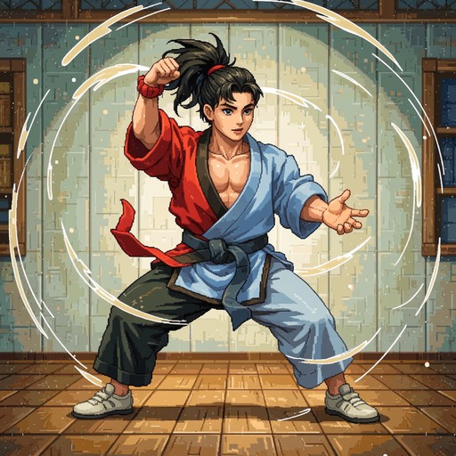 Pixel Stances Free Discipline Meets Action Image - Pixel, Martial, Warrior | Download ...