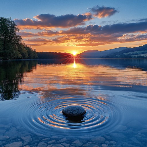 Free Sunset over lake Image - Sunset, Lake, Ripples | Download at StockCake
