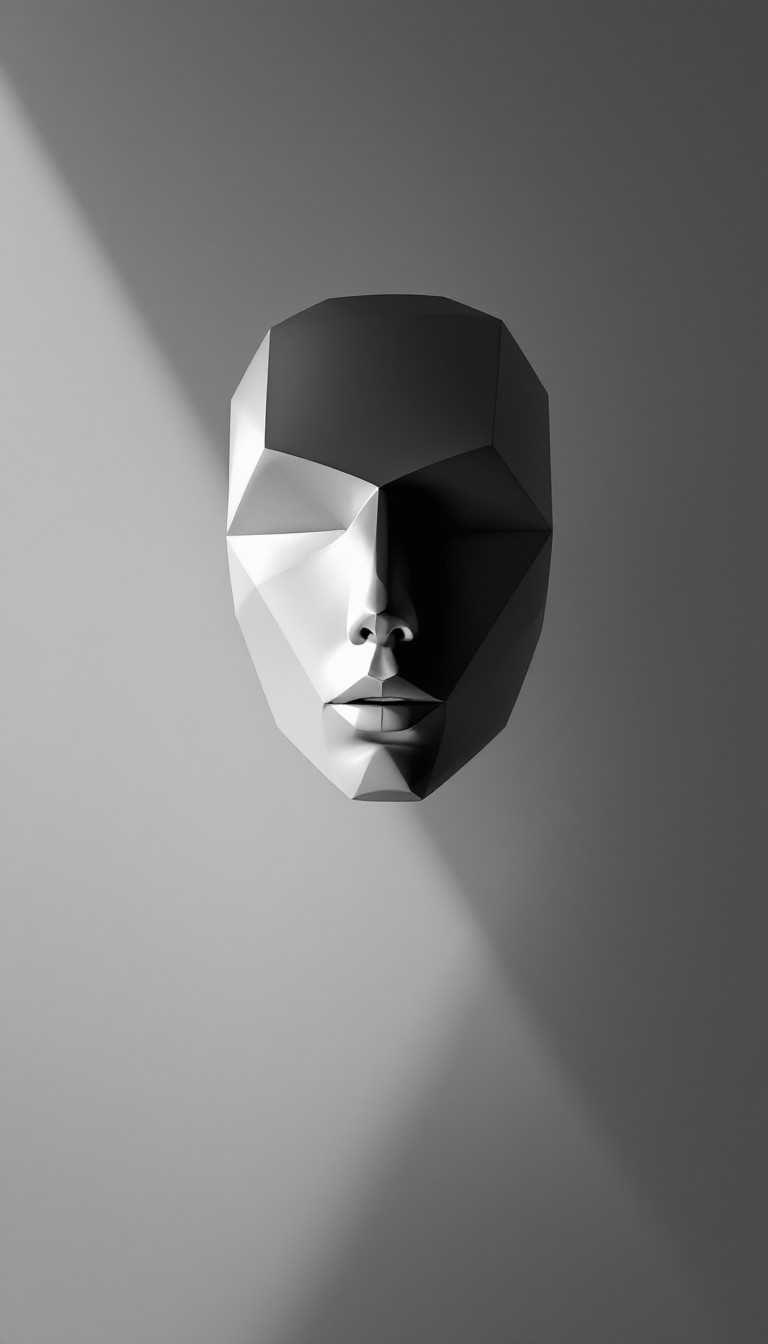 Mask Fin Shadow Free Geometric Shadow Mask Image - Geometric, Minimal, Mask | Download ...