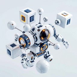 Free Geometric Robot Design Image - Robot, 3d, Geometric | Download at ...