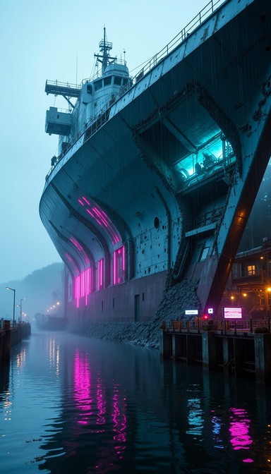 Neon Usmc Free Neon Naval Vessel Image - Cyberpunk, Naval, Neon | Download at ...