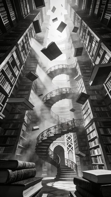 Library Paradox Free Library Labyrinth Illusion Image - Books, Library, Illusion ...