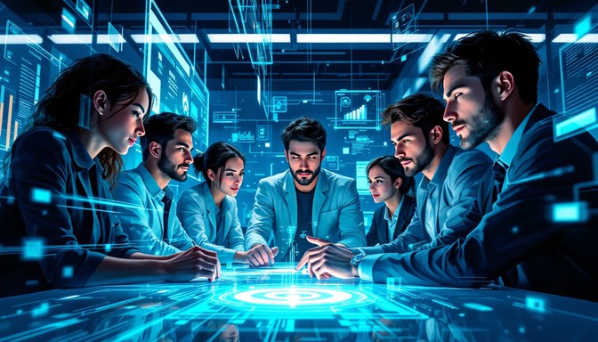 Free Future Tech Pioneers Image - Technology, Innovation, Holographic ...