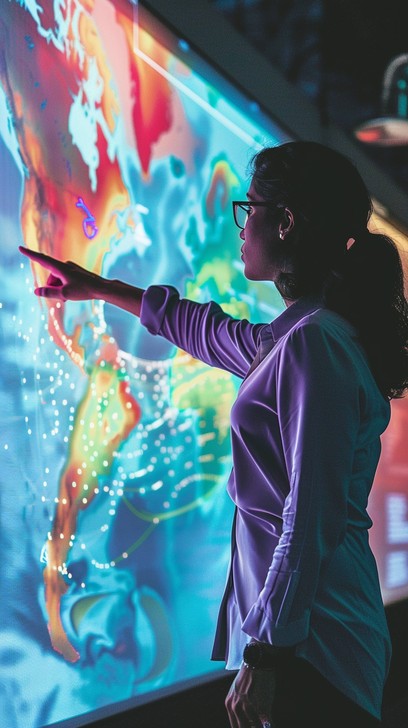 Free Interactive Data Exploration Image - Woman, Interactive, Display ...
