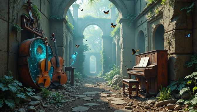 Musical Instruments With Rusted Parts Free Musical Ruins Reclaimed Image | Download at StockCake