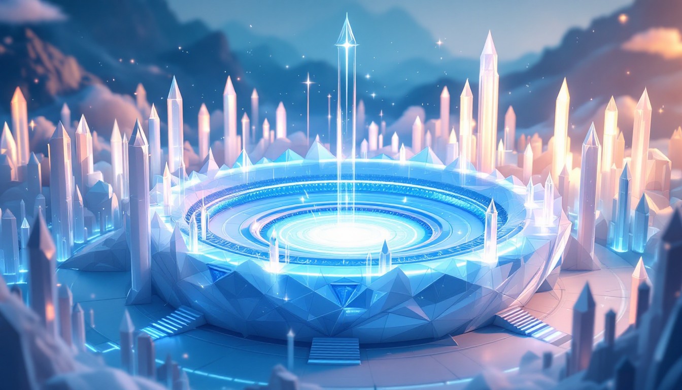 Multi Colored Arena Free Crystalline Arena Glows Image - Stadium, Crystal, Ethereal ...