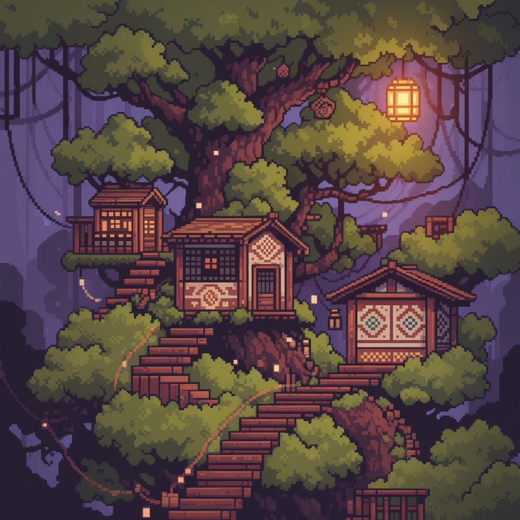 Free Magical Pixel Treehouse Image - Treehouse, Pixel, Magical ...