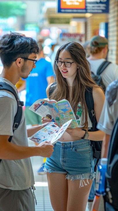 Free Tourists reading map Image - Tourists, Map, City | Download at ...