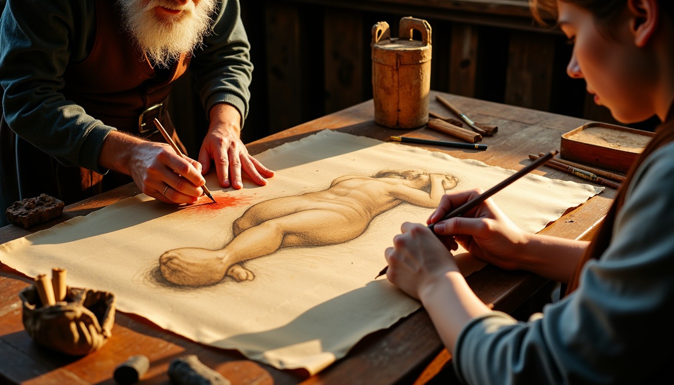Shock Drawing Renaisance Free Renaissance Drawing Lesson Image - Woodworking, Craftsmanship ...