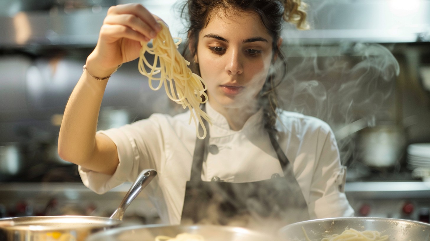 Pasta Thouges For Chef Free Chef Tasting Pasta Photo - Chef, Pasta, Cooking | Download at ...