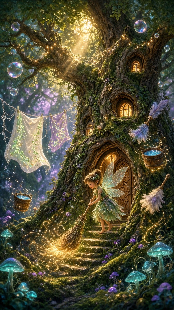 Download Fairy Spring Cleaning Image - Fairy, Fantasy, Illustration ...