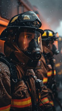 Free Brave Firefighter Ready Image - Firefighter, Bravery, Protection ...