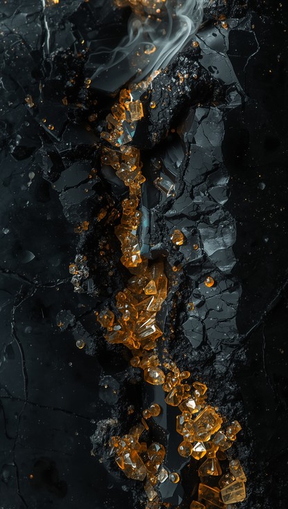 Devitrification Texture Free Volcanic Crystal Transformation Photo - Volcanic, Obsidian ...