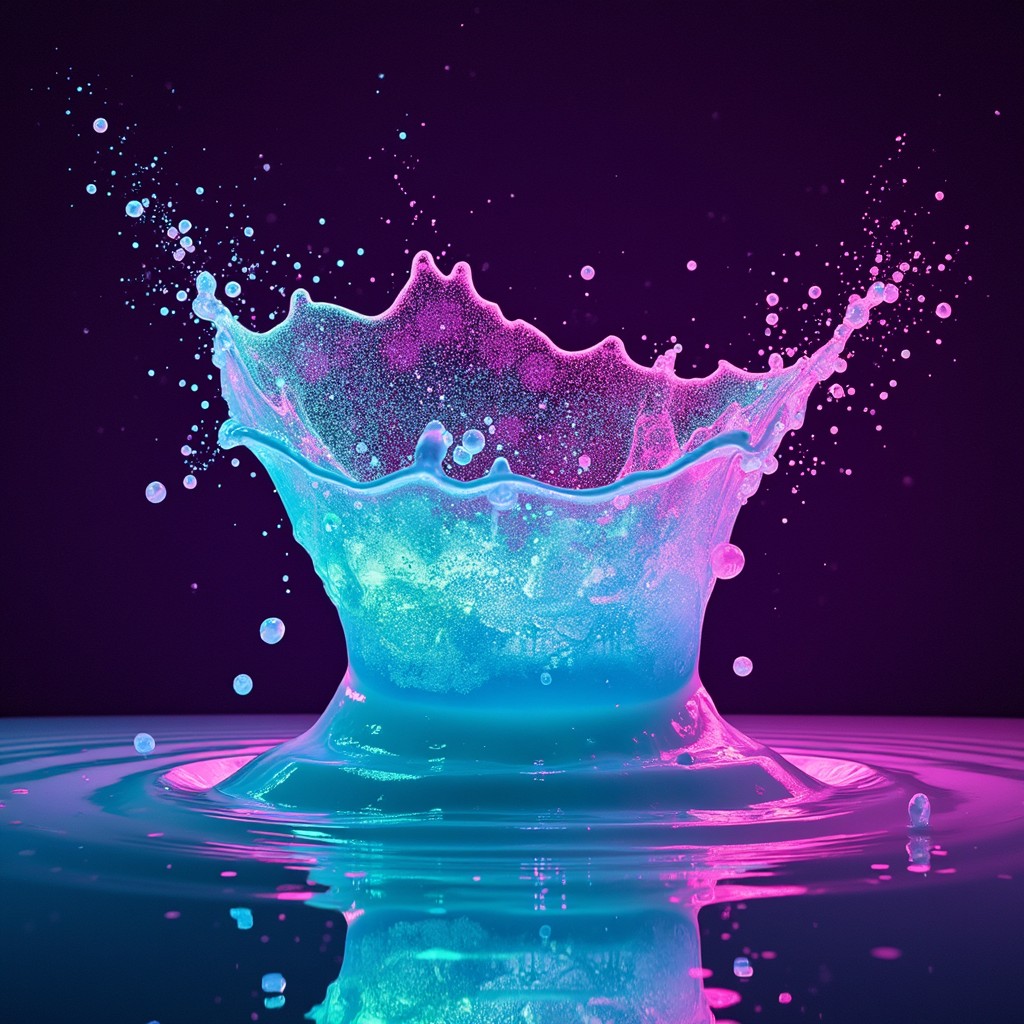 Free Neon Splash Collision Image - Splash, Neon, Liquid | Download at ...
