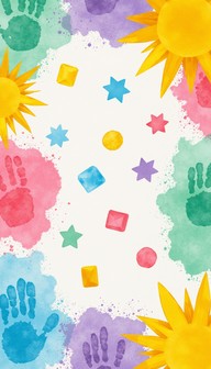 Free Colorful Handprint Pattern Image - Handprints, Watercolor ...