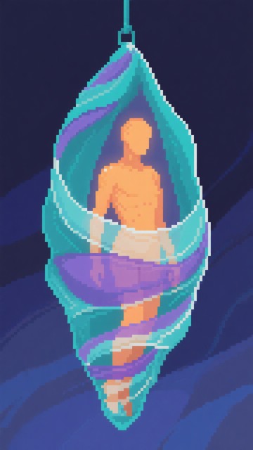 Free Luminous Metamorphic Chrysalis Image - Pixelart, Cocoon, Chrysalis ...