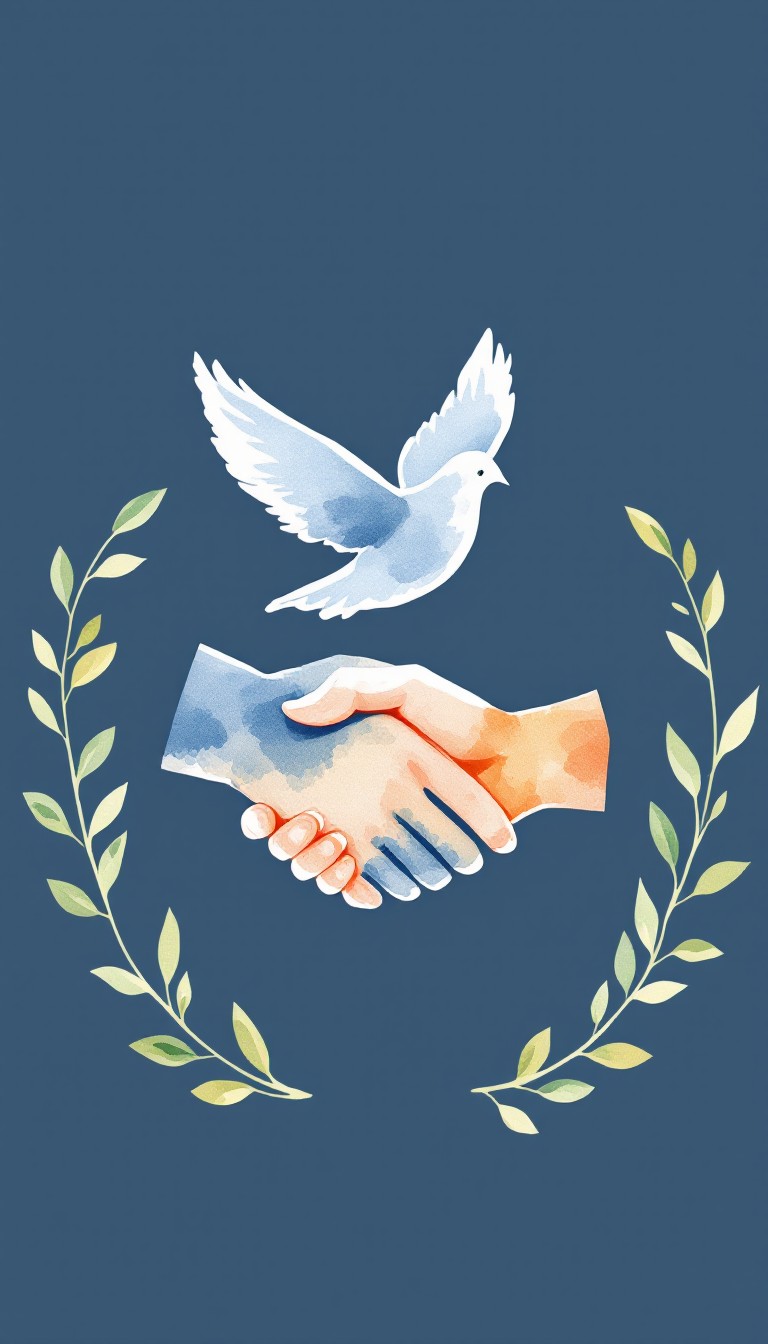 Sample Peace Contract Download Peace Through Agreement Image - Peace, Handshake, Dove | StockCake