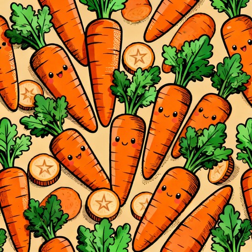 Free Vibrant Carrot Pattern Image - Carrots, Vegetables, Pattern ...