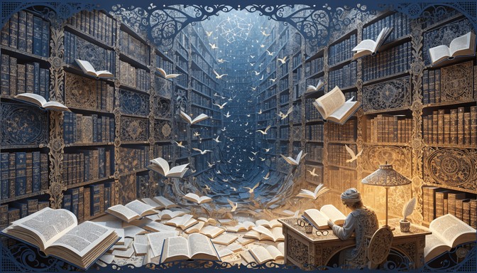 Paper Ridgis Free Paper Library Magic Image - Kirigami, Papercraft, Library ...