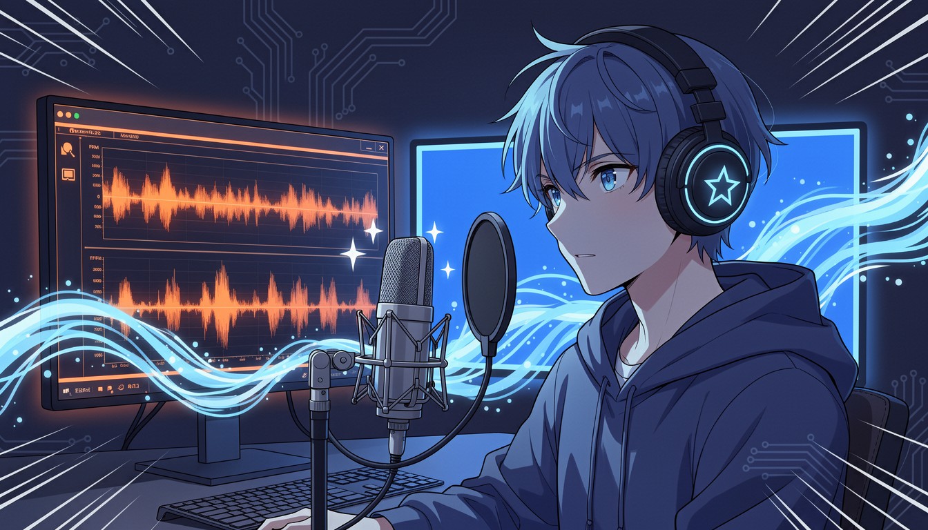 Download Anime Streaming Setup Image - Anime, Streaming, Headphones ...