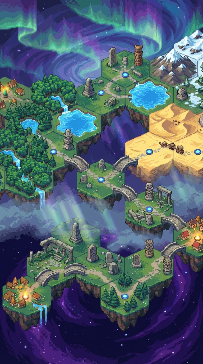 Free Enchanted Pixel Realm Image - Pixel, Pixelart, Gameboard ...