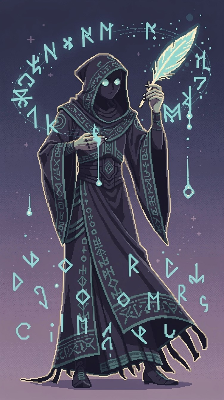 Scribe Elemental Free Mystical Rune Scribe Image - Pixel, Wizard, Mage | Download at ...