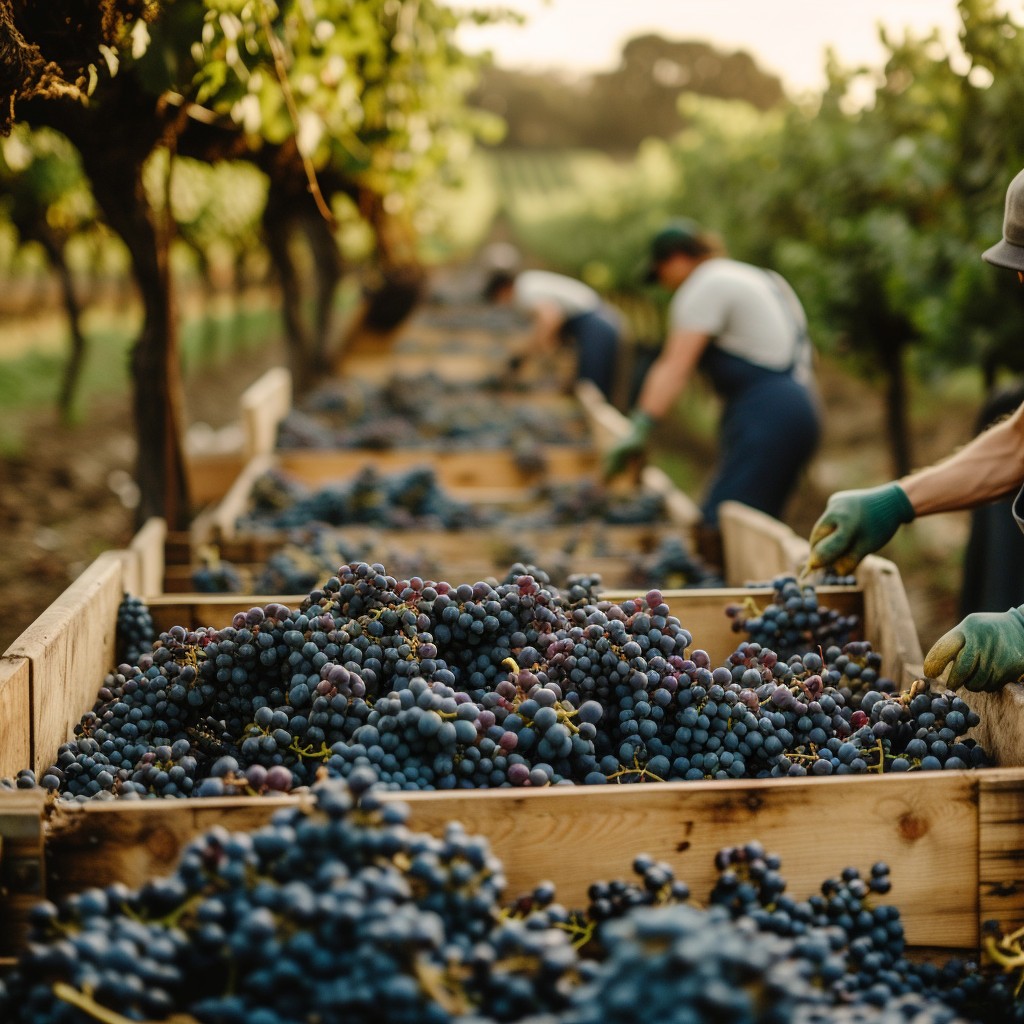 Free Harvesting Ripe Grapes Image - Vineyard, Grapes, Harvesting ...