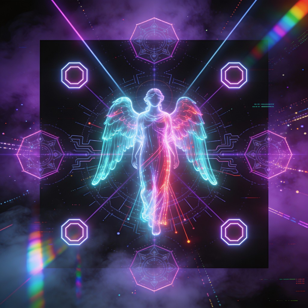 Free Neon Angel Rising Image - Angel, Cyberpunk, Neon | Download at ...
