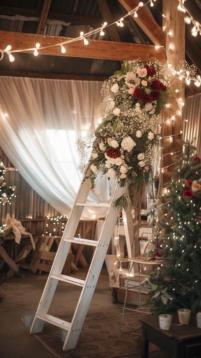 Free Elegant Floral Decoration Image - Flowers, Ladder, Decoration ...