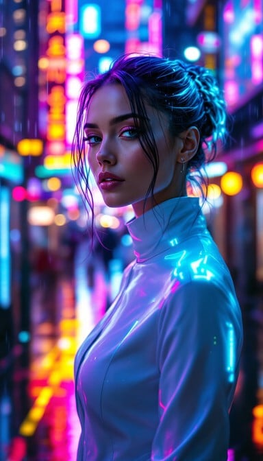 Free Neon Cyber Rapper Image | Download at StockCake