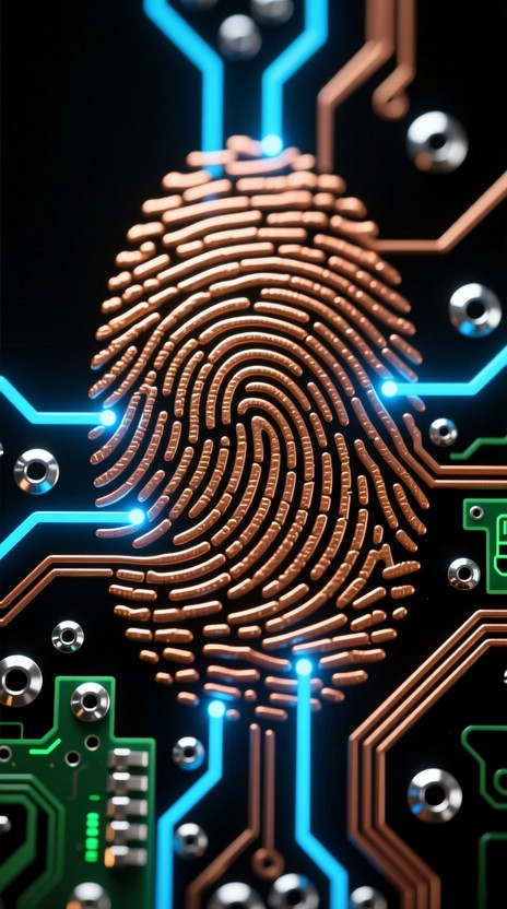 Free Biometric Digital Fusion Image - Fingerprint, Circuit, Biometric ...