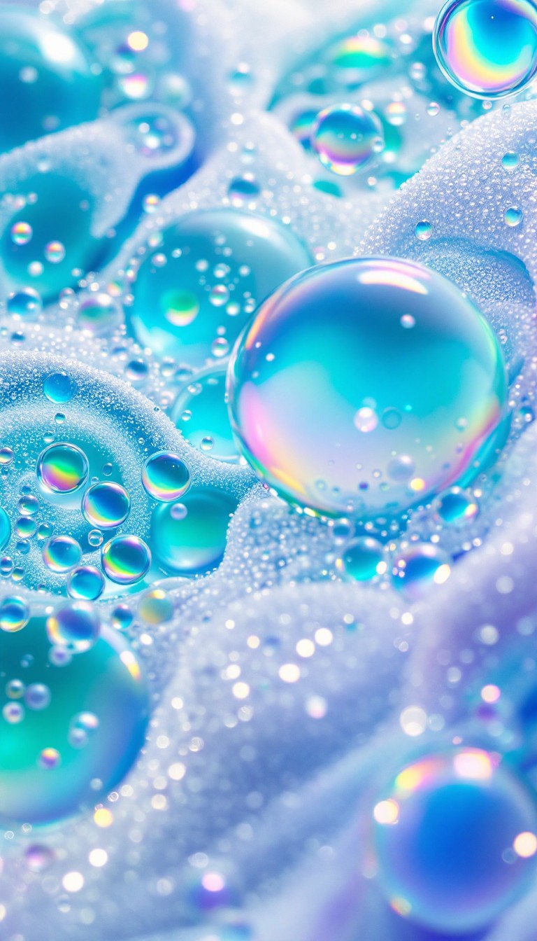 Free Iridescent Bubble Symphony Image - Bubbles, Foam, Droplets ...