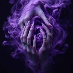 Free Mystical Purple Hands Image - Gothic, Ethereal, Supernatural ...
