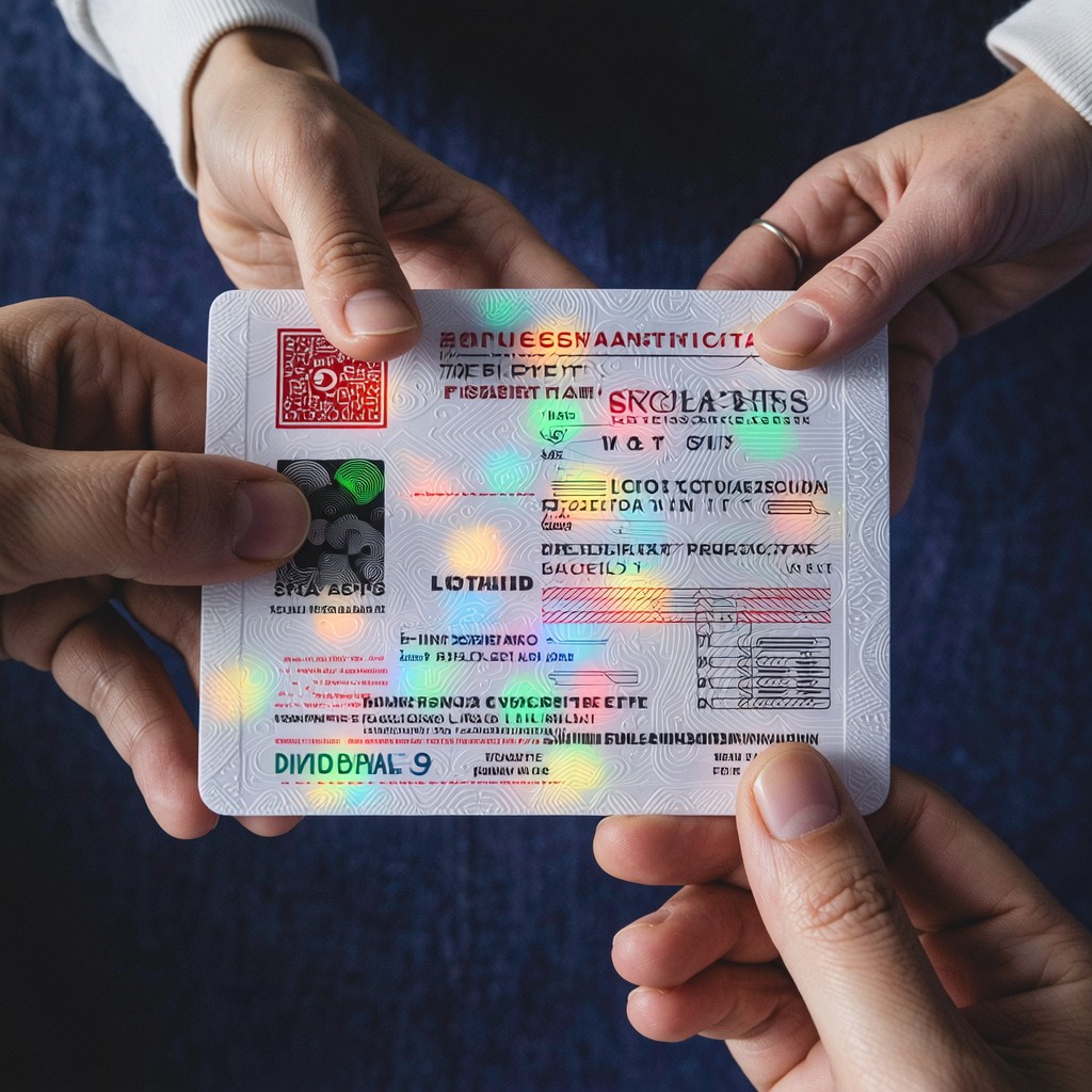 Free Secure Identity Document Photo - Identification, Holographic ...