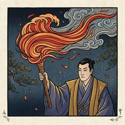 Free Traditional Fire Bearer Image - Ukiyo-e, Japanese, Woodblock ...