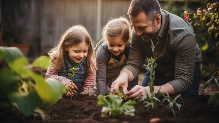 Parents Planting Free Kids Planting Together Image | Download at StockCake