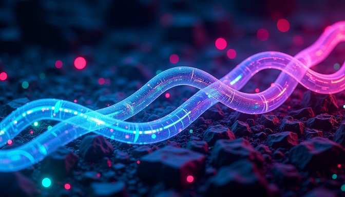 Free Neon Data Streams Image - Cyberpunk, Neon, Digital | Download at ...