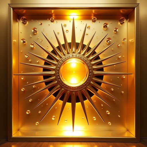 Golden Radiating Sun Free Radiant Golden Sunburst Image | Download at StockCake