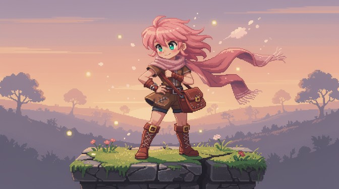 Free Pixel Adventure Begins Image - Pixel, Art, Retro | Download at ...