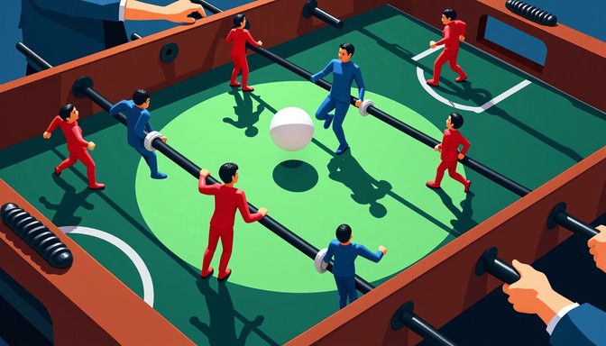 Free Competitive Foosball Action Image - Foosball, Tabletop, Game ...