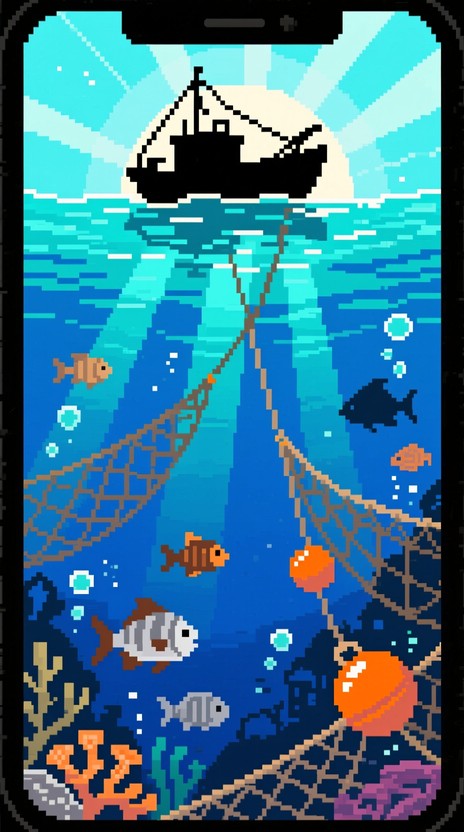 Free Pixel Ocean Harvest Image - Pixel, Fishing, Ocean | Download at ...