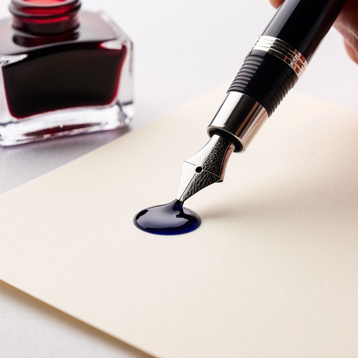 Paper With Ink Free Ink Meets Paper Image - Stationery, Ink, Macro | Download at StockCake