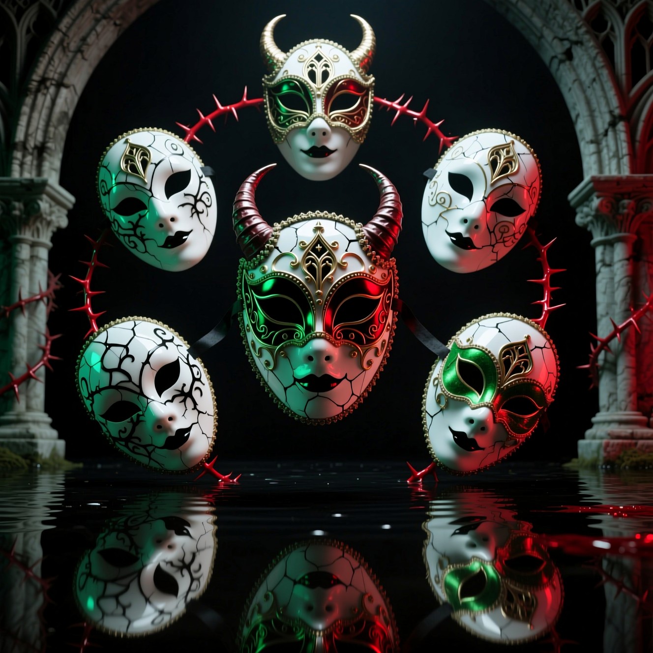 Mask Simmetry Free Gothic Mask Symmetry Image - Masquerade, Gothic, Venetian ...