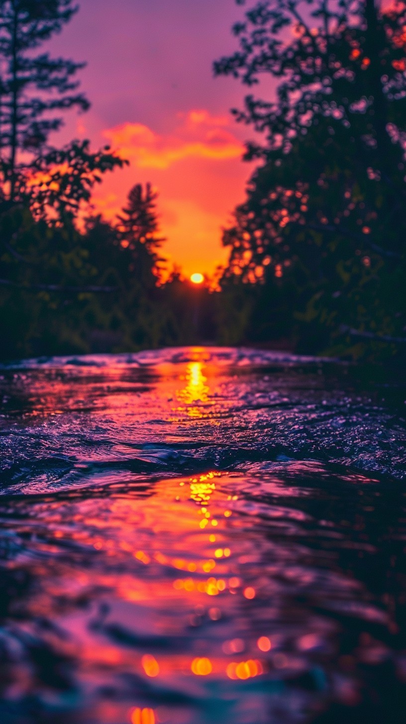 Free Sunset River Glow Image - Sunset, River, Glow | Download at StockCake