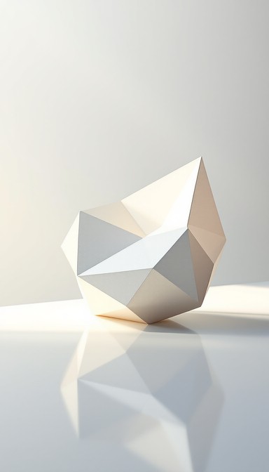 Free Folded Paper Sculpture Image - Origami, Sculpture, Geometric ...