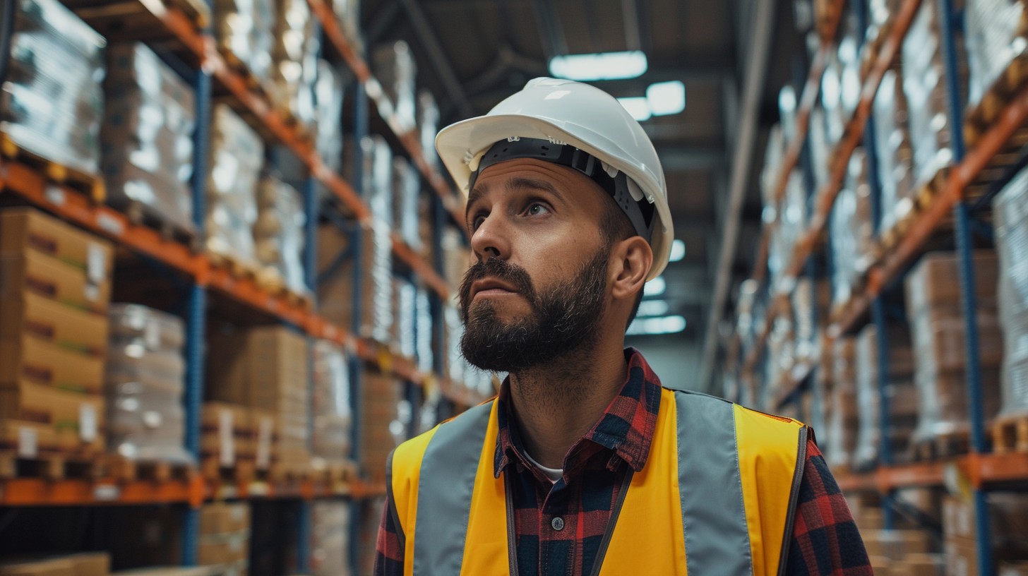 Free Warehouse Safety Inspection Image - Warehouse, Worker, Observation ...