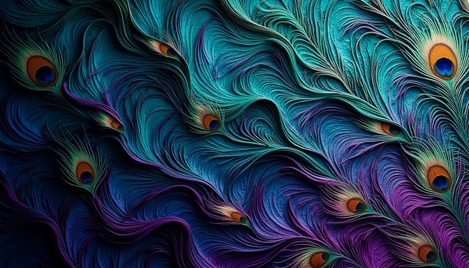 Free Geometric Peacock Array Image - Geometric, Abstract, Teal ...