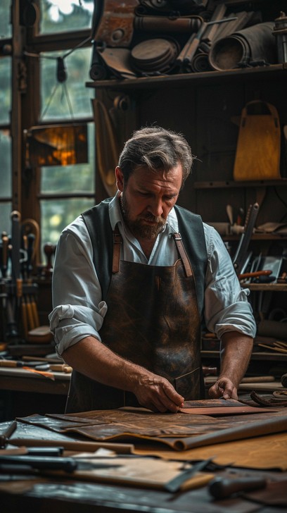 Free Craftsman at Work Image - Craftsman, Workshop, Leather | Download ...