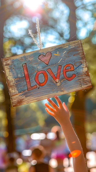 Loving One Sign Free Handheld Love Sign Image - Hand, Love, Sign | Download at StockCake