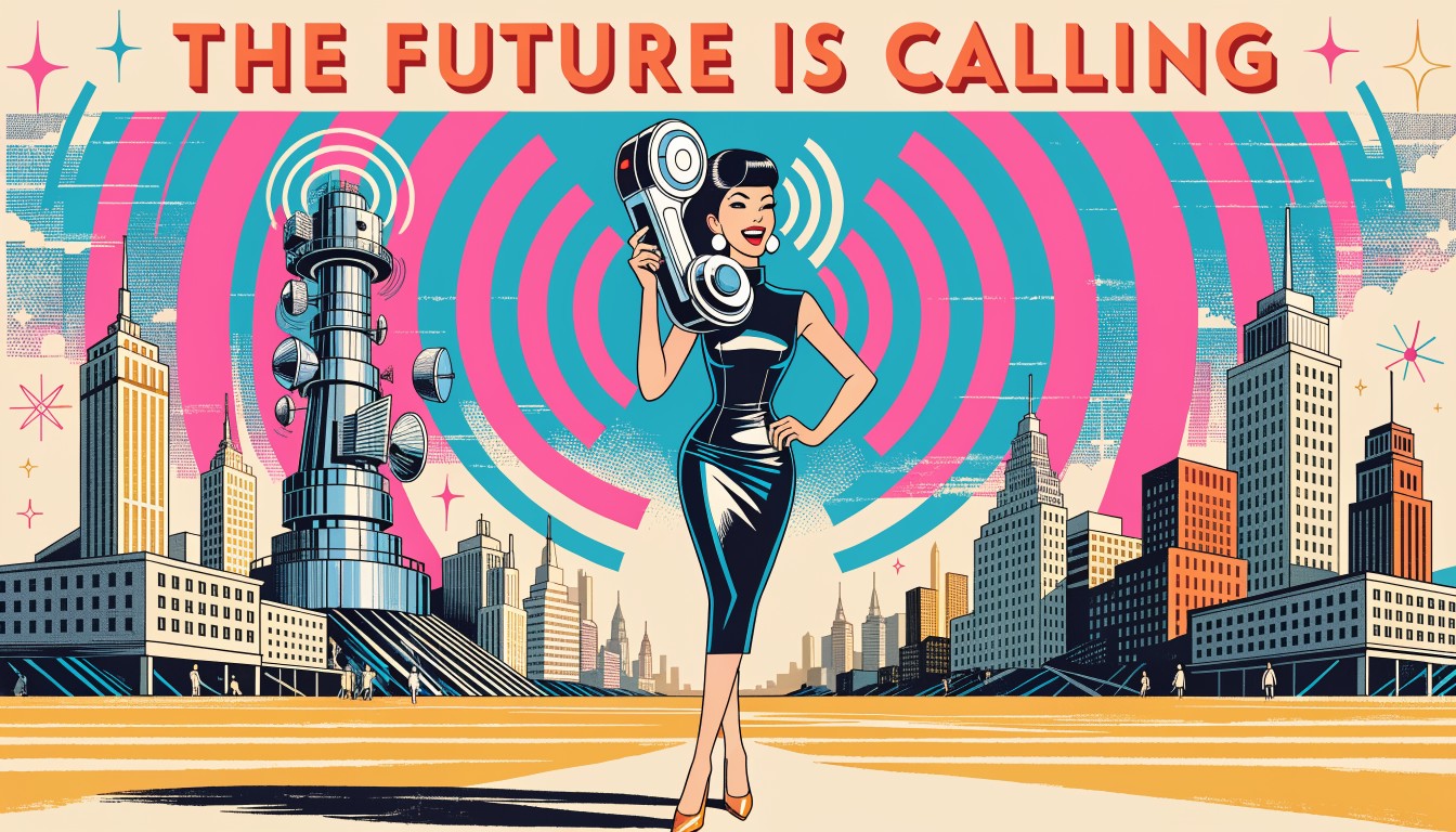 Free Retro Future Calling Image - Retro, Vintage, 1960s | Download at ...